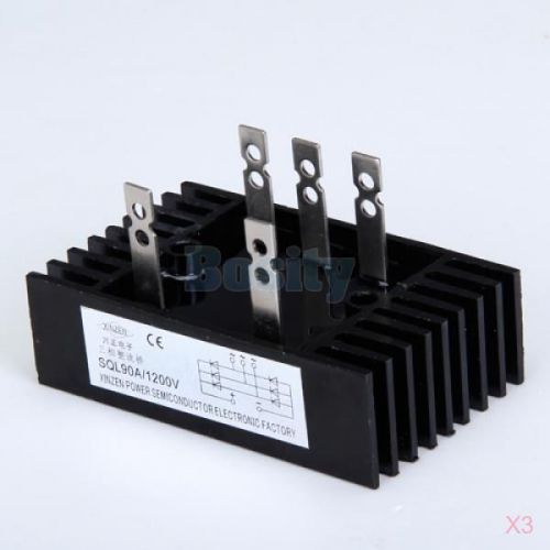 3x bridge rectifier 3 three phase diode 90a 1200v sql90a for sale