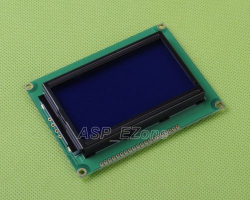 1pcs 12864 128X64 Dots Graphic Matrix LCD Module Display LCM Blue Backlight New