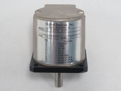 NEW DIGITAL DEVICES S 1204 600 745717 3/8IN SHAFT ELECTRICAL ENCODER B302546