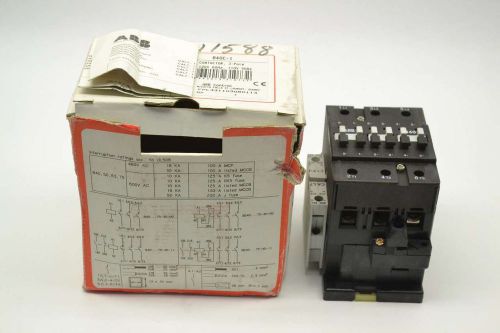 New abb b40c-1 3p auxiliary 1no 1nc 120v-ac 30/40hp 65a amp ac contactor b404223 for sale