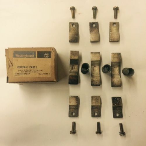 electrical component - Westinghouse motor starter contacts, size 4, 3 pole.