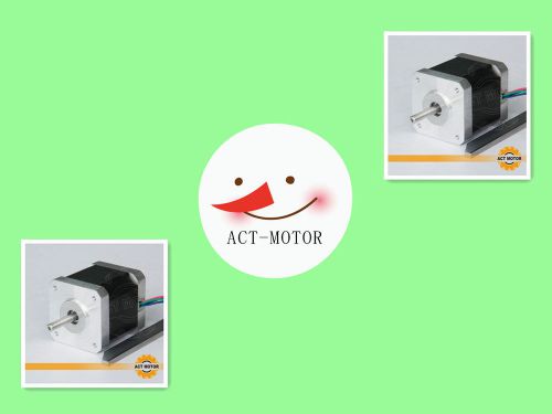 2PC 4-LEAD Nema17Stepper motor 48MM / 70oz-in / 2.5A free shipping to US