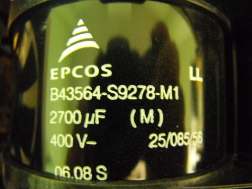 Epcos b43564-s9278-m1.2700uf.400v.emerson control tehniques.used for sale