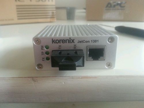 Korenix jetcon 1301 slim-sized fast ethernet to fiber media converter for sale