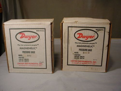 Dwyer magnehelic pressure gauges (2) 2002 &amp; 2010 for sale