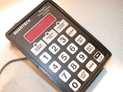 Quartech numeric entry keyboard display 8330 ab plc-2 for sale