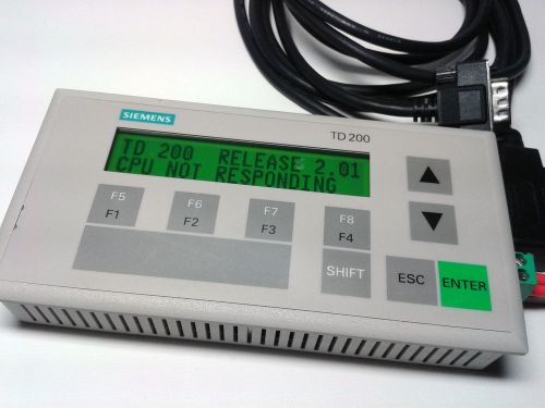 Siemens 6ES7 272-0AA20-0YA0 Simatic S7 TD200 Text Display for S7-200