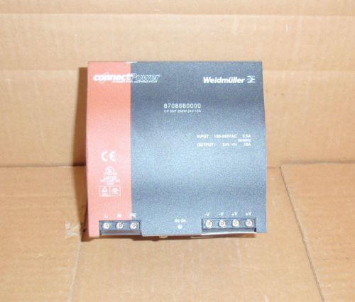 CP SNT 250W 24V 10A Weidmuller Power Supply 8708680000 CPSNT250W24V10A