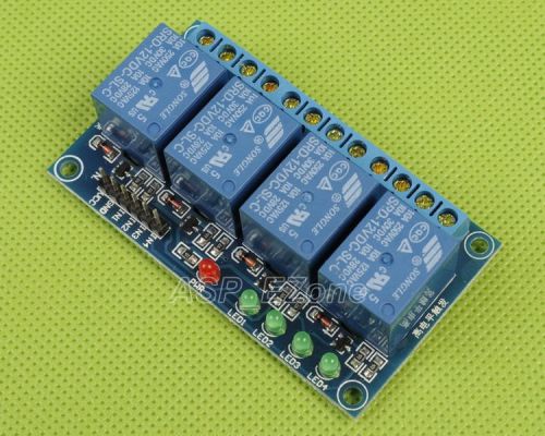 12v 4-channel relay module high level triger relay shield for arduino for sale