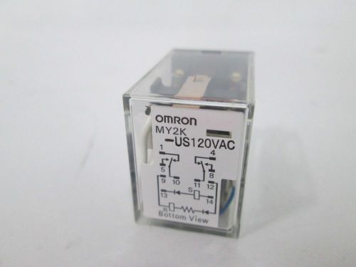 NEW OMRON MY2K-US120VAC  RELAY120V-AC 3A AMP D294666