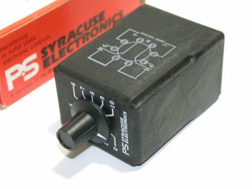 Up to 2 new syracuse electronics 24vac timer 5 second tnr-00203 for sale