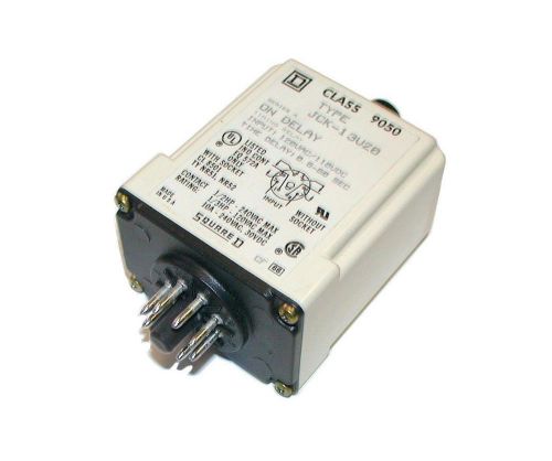 SQUARE D TIME DELAY RELAY 110/120 VAC 0.6-60 SEC.  MODEL  9050JCK-13V20