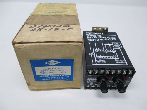 NEW REGENT CONTROLS TM102 SD5S/5S-120 ALL-SOLID-STATE DELAY RELAY D296955