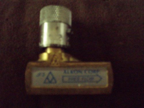JF3 Alkon Corp 3/8 brass flow control valve NOS