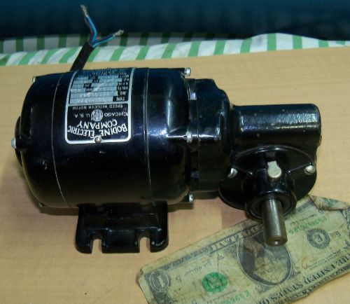 Bodine gearmotor NSI-12RH 1/50 HP 1,725 rpm electric motor Used 115V AC Works