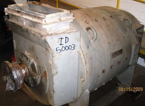 Dc motor, canadian electric,  1250 hp, 720 rpm, 500 volts, frame cdf1675 for sale