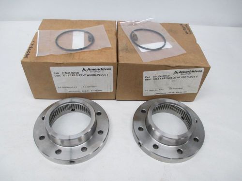 LOT 2 NEW AMERIDRIVES 074254-001EB 201.5 EXPOSED BOLT COUPLING SLEEVE D303653