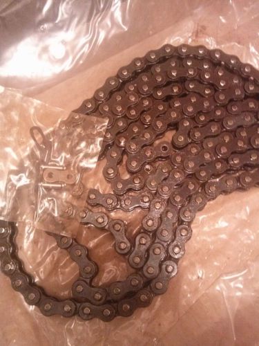 First brand ansi 50 riv roller chain 10ft sealed in package w/con. link ! new ! for sale