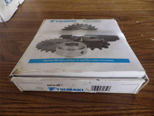 Vintage Tsubaki Chain Sprocket Gear 80B16 SB1 No 3.1 In Box 5 1/2X1 1/2 PB16 #5
