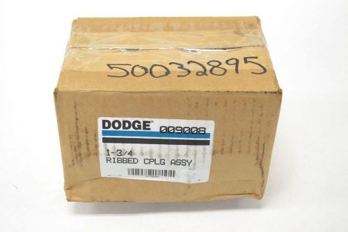 NEW DODGE 009008 RIBBED ASSEMBLY 1-3/4 IN BORE COUPLING B261037