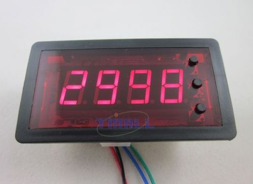 Dc 12v 4 digits red led counter panel meter down with relay output 9999 to 0000 for sale