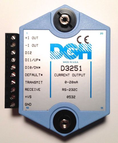 New!! dgh d3251 - dac digital to analog output moduler 0-20ma for sale