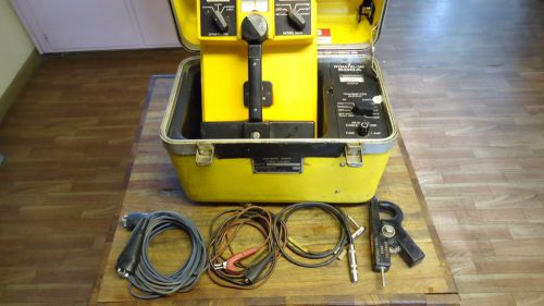 VGC CONDITION DYNATEL 500A CABLE LOCATOR, CABLES, DYNA CLAMP, NEW BATTERIES