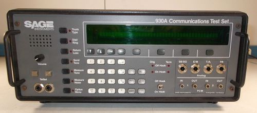 SAGE Instruments Model 930A Communications Test Set