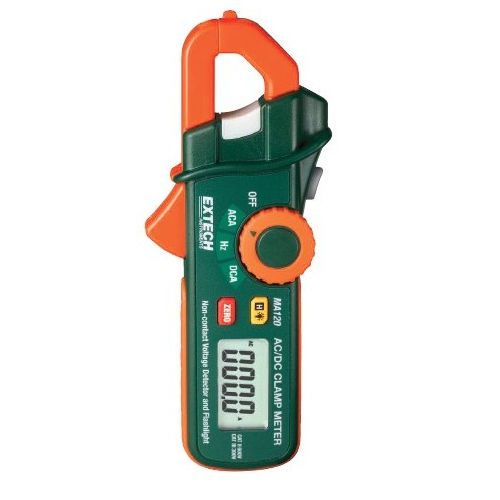 Extech MA120 AC DC Mini Clamp Meter and Voltage Detector
