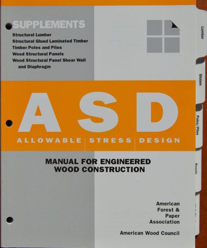 National Design Specification for Wood Construction, 2001 Edit. w./ Supplements