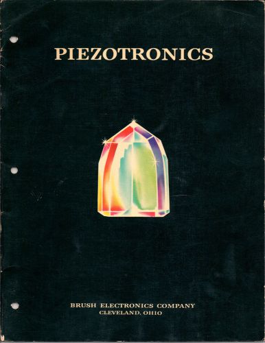 Brush Electronics Co. Cleveland, OH - Piezotronics, presentation catalog 1953