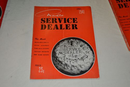 Vintage Rare 1941 Radio Service Dealer Magazine April  Manual Tube Tester Equip