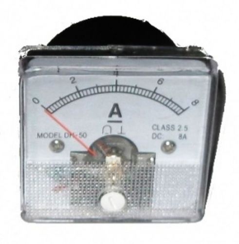Analog Ammeter: 8A  - Amperomierz analogowy: 8A