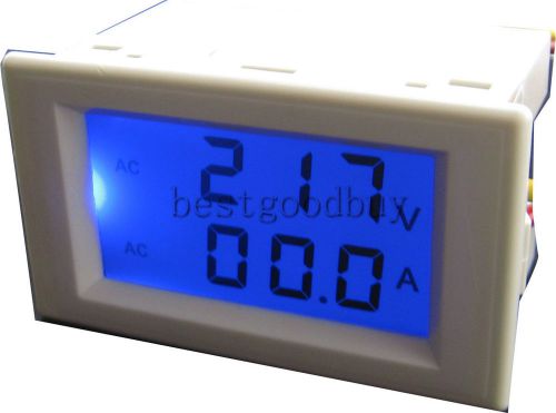 Ac 200-450v/0-100a dual display digital  voltmeter ammeter volt amp panel meter for sale