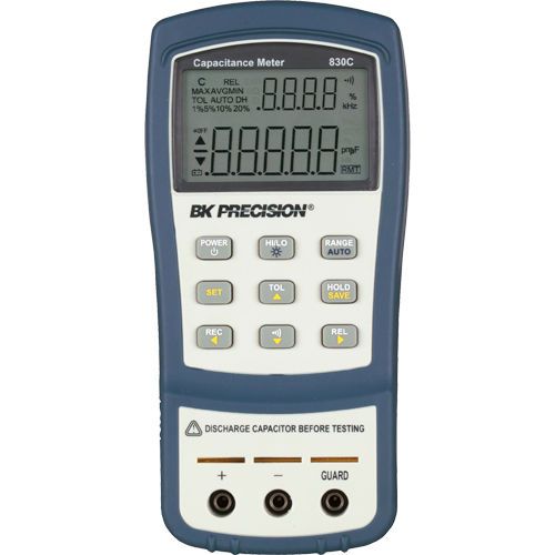 Bk precision 830c 11,000-count, 200 mf dual-display handheld capacitance meter for sale