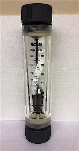 304 150 for sale, Water flowmeter - rotameter 50 - 150 gpm inline