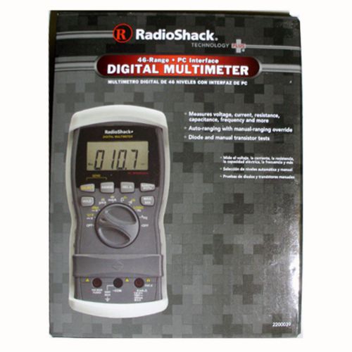 Radio shack 2200039 46-range pc interface digital miltimeter for sale