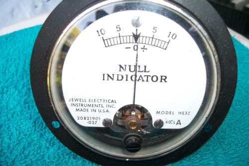 VintageJewell Electrical Instruments Co. Null Indicatior Model HS3Z, Unused