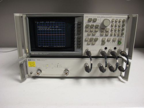 HP Agilent 8753C Network Analyzer with 85046A S-Parameter Test Set. Just Cal.