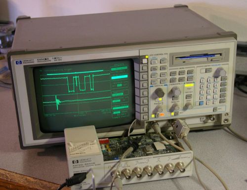 Agilent/hp 54520a 500 mhz 1 gsa/s digital oscilloscope fft floppy 10441a probe for sale