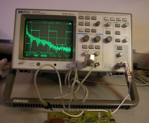Agilent/hp 54610b 500 mhz digital oscilloscope w 10430a 500 mhz probe and fft for sale
