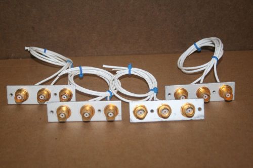 LOT of 12, Gold Plated BNC Connectors with coaxial pigtails