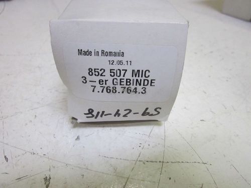 LOT OF 3 MAHLE 852 507 GEBINDE FILTERS 7.768.764.3 *NEW IN A BOX*