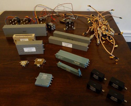Mini SMA RF coaxial dividers, switches, couplers, and filters. Narda and SFSY.