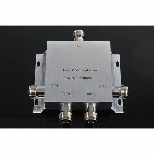 800-2500MHz 4-way Power Divider N female connector; 117.4*113.5*22mm # PD-1538
