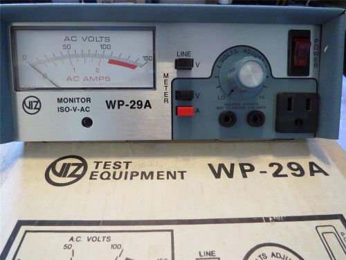 WP-29A VIZ / KAPPA  Isolation Variable Voltage  AC Monitor WP29A NEW Made in USA
