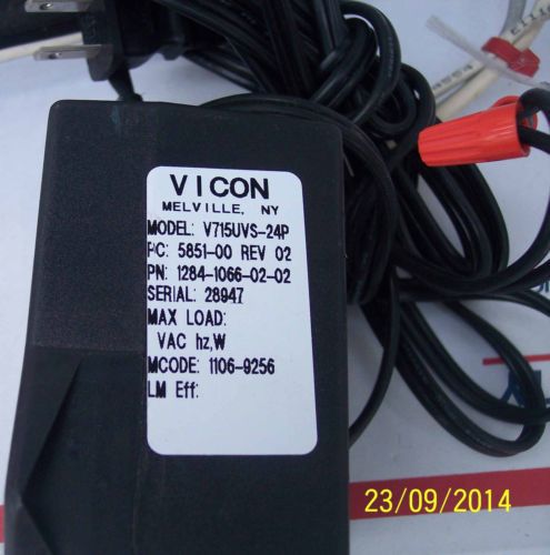 Vicon v715uvs_ps power supply for security outdoor dome camera ptz fiber optics for sale