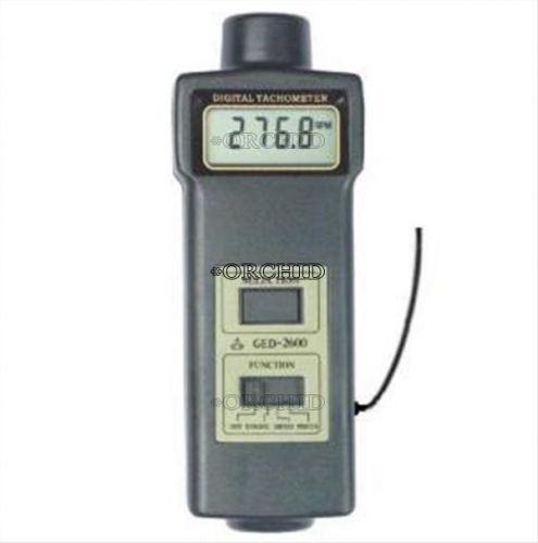 ENGINE LASER TACHOMETER GED2600 ROTATE SPEED TESTER MOTOR AUTOMOBILE 2IN1