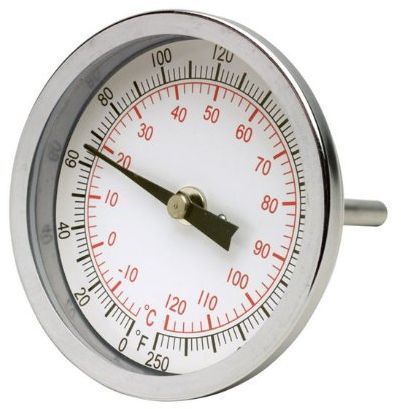 Instrument durac bi metallic dial thermometer with threaded connection for sale
