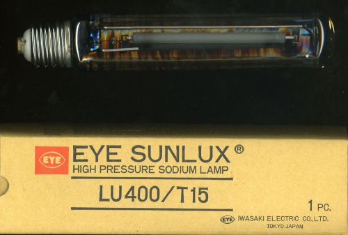 400 watt eye sunlux high pressure sodium bulb lu400 / t15 nib for sale